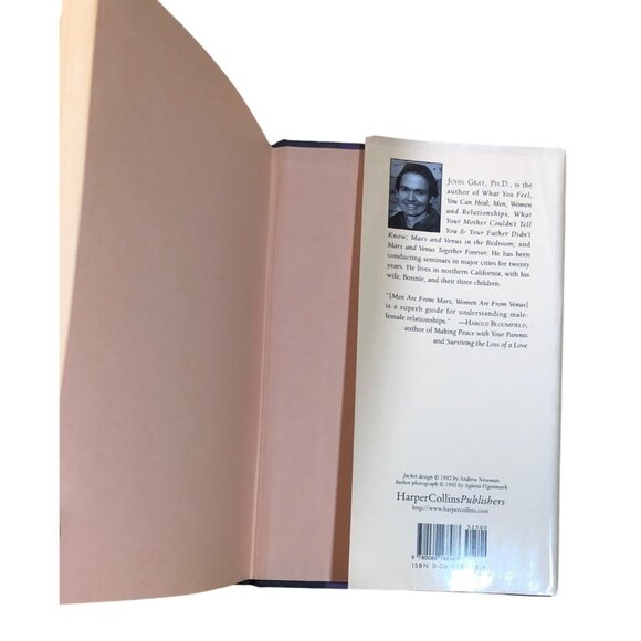 Men Are From Mars Women Are From Venus John Gray Ph.D. Hardcover 1992 Ed - Picture 10 of 10